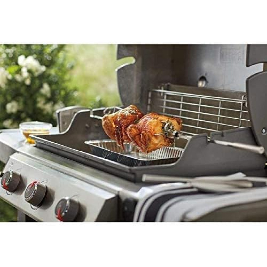 Moteur de barbecue fabriqué en plastique, rôtissoire électrique set broche à griller grill rôti